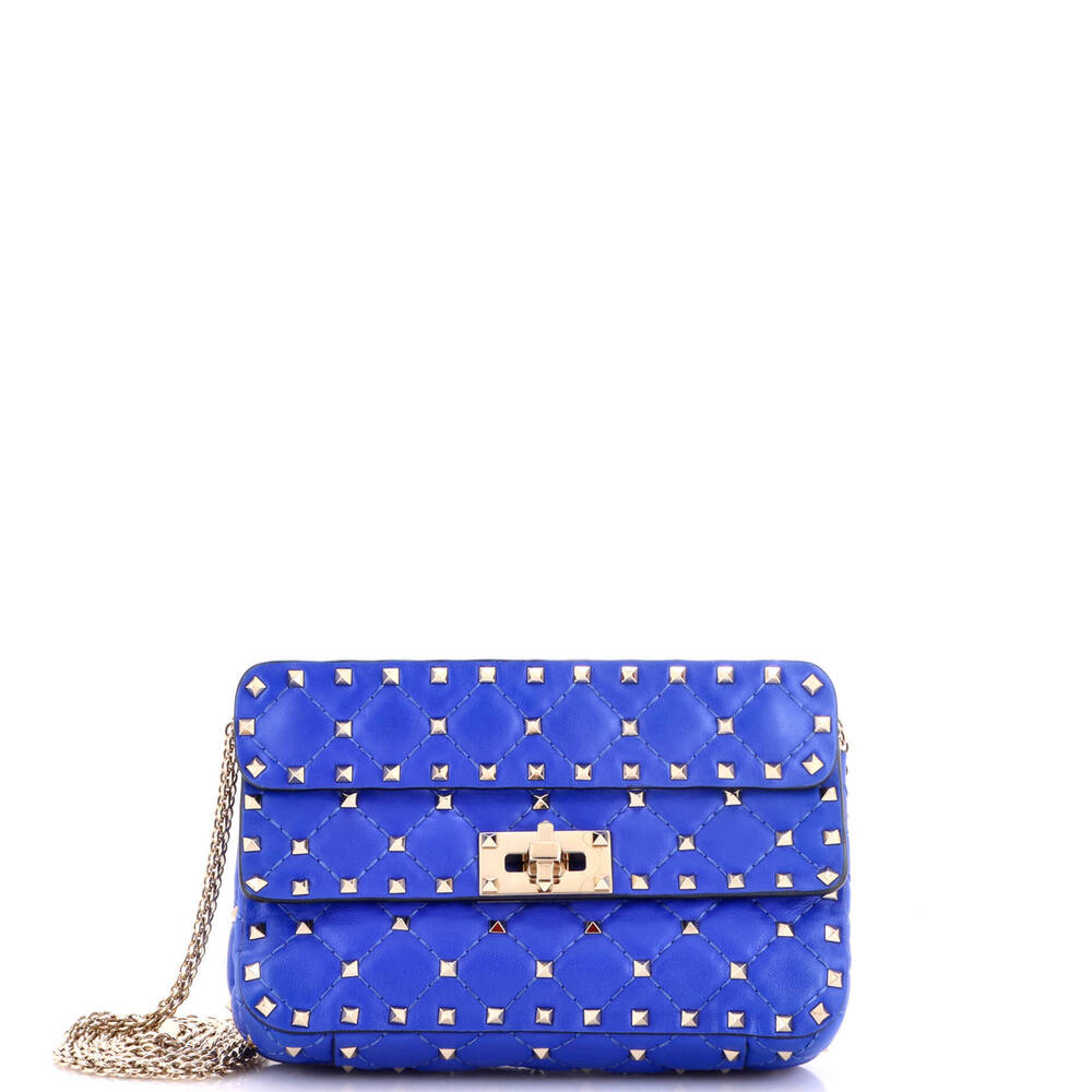 Valentino Garavani Small Rockstud Spike Flap Bag Quilted Leather